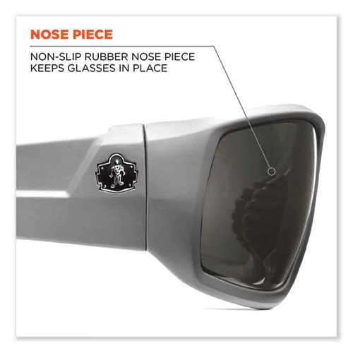 Skullerz Odin Safety Glasses, Matte Gray Nylon Impact Frame, Polarized Smoke Polycarbonate Lens, Ships In 1-3 Business Days - Image 2