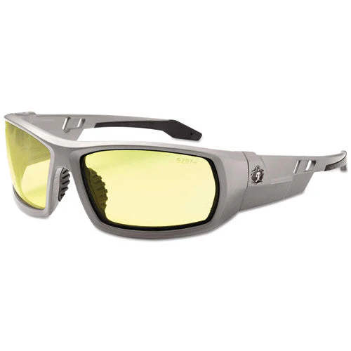 Skullerz Odin Safety Glasses, Gray Frame/yellow Lens, Nylon/polycarb, Ships In 1-3 Business Days - Image 1