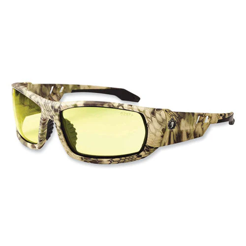 Skullerz Odin Safety Glasses, Kryptek Highlander Nylon Impact Frame, Yellow Polycarbonate Lens, Ships In 1-3 Business Days - Image 1
