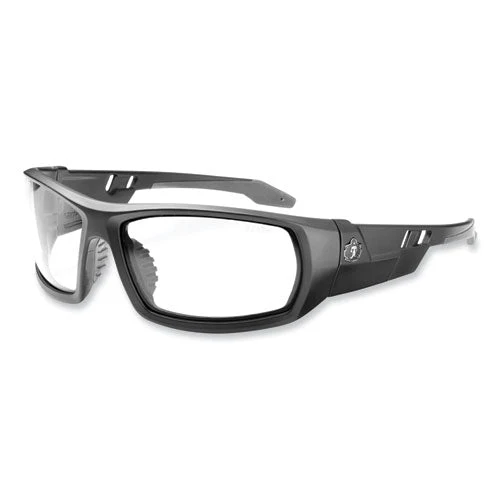 Skullerz Odin Safety Glasses, Matte Black Nylon Impact Frame, Anti-fog Clear Polycarbonate Lens, Ships In 1-3 Business Days - Image 1