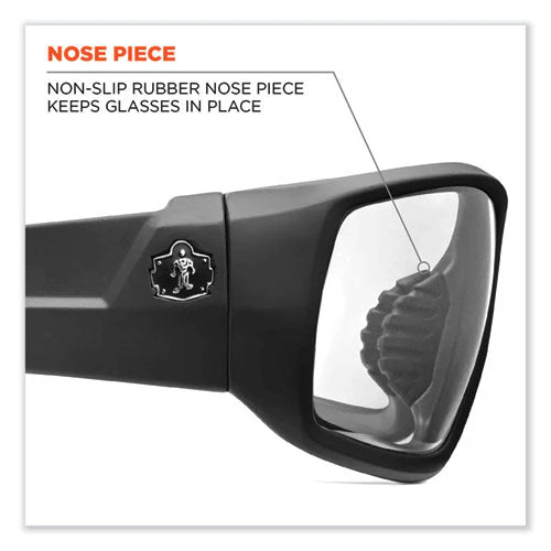 Skullerz Odin Safety Glasses, Matte Black Nylon Impact Frame, Anti-fog Clear Polycarbonate Lens, Ships In 1-3 Business Days - Image 2