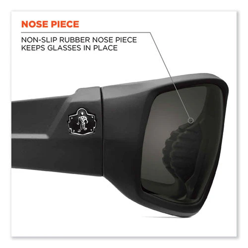 Skullerz Odin Safety Glasses, Matte Black Nylon Impact Frame, Polarized Smoke Polycarbonate Lens, Ships In 1-3 Business Days - Image 3
