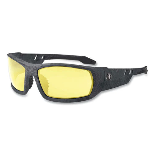 Skullerz Odin Safety Glasses, Kryptek Typhon Nylon Impact Frame, Yellow Polycarbonate Lens, Ships In 1-3 Business Days - Image 1