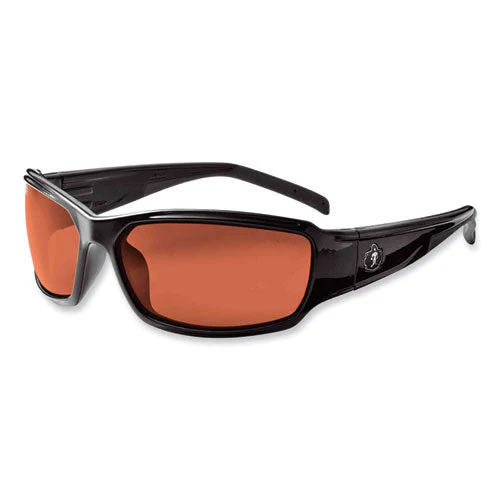 Skullerz Thor Safety Glasses, Black Nylon Impact Frame, Polarized Copper Polycarbonate Lens, Ships In 1-3 Business Days - Image 1