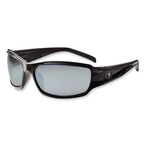 Skullerz Thor Safety Glasses, Black Nylon Impact Frame, Silver Mirror Polycarbonate Lens, Ships In 1-3 Business Days - Image 1