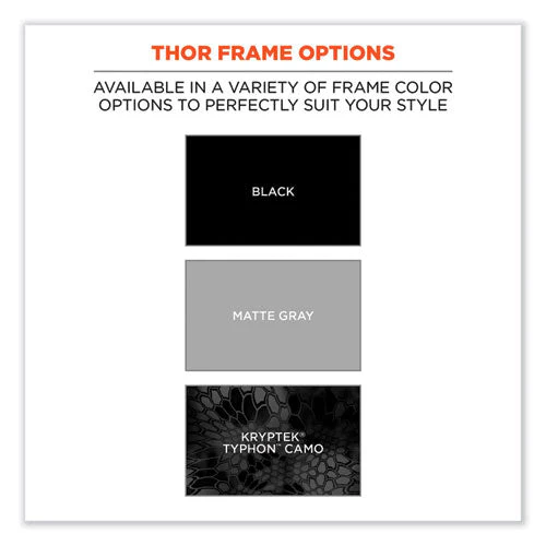 Skullerz Thor Safety Glasses, Black Nylon Impact Frame, Silver Mirror Polycarbonate Lens, Ships In 1-3 Business Days - Image 2