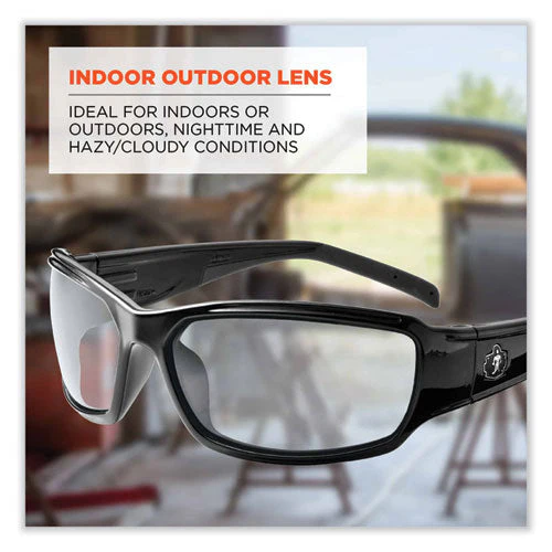 Skullerz Thor Safety Glasses, Black Nylon Impact Frame, Indoor/outdoor Polycarbonate Lens, Ships In 1-3 Business Days - Image 3
