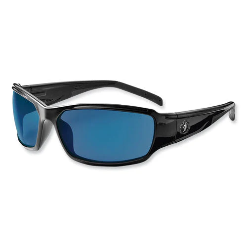 Skullerz Thor Safety Glasses, Black Nylon Impact Frame, Blue Mirror Polycarbonate Lens, Ships In 1-3 Business Days - Image 1