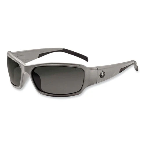Skullerz Thor Safety Glasses, Matte Gray Nylon Impact Frame, Smoke Polycarbonate Lens, Ships In 1-3 Business Days - Image 1