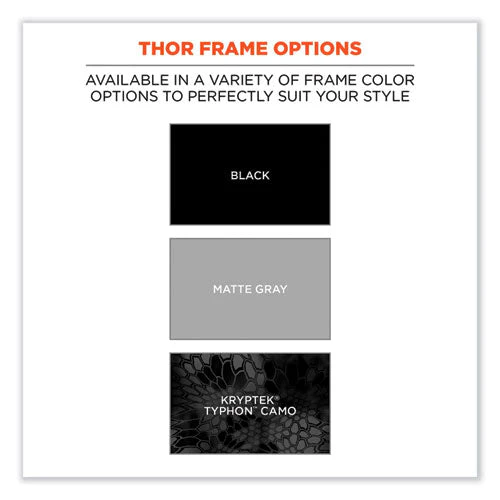 Skullerz Thor Safety Glasses, Matte Gray Nylon Impact Frame, Yellow Polycarbonate Lens, Ships In 1-3 Business Days - Image 2