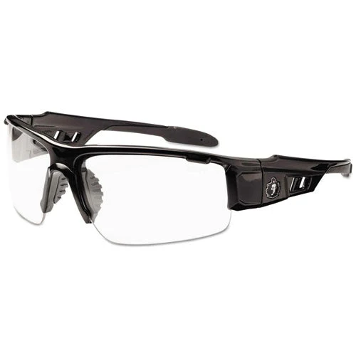 Skullerz Dagr Safety Glasses, Black Frame/clear Lens, Nylon/polycarb - Image 1