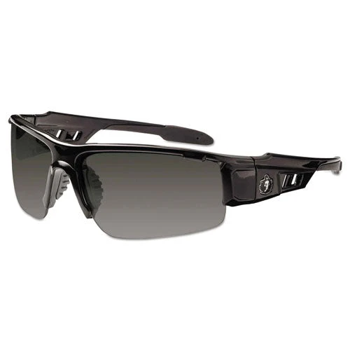 Skullerz Dagr Safety Glasses, Black Frame/smoke Lens, Nylon/polycarb - Image 1