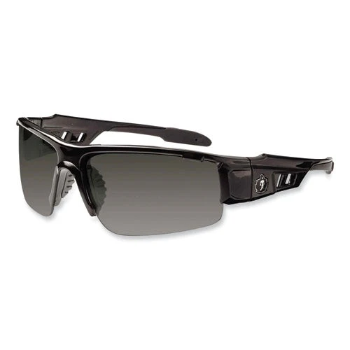 Skullerz Dagr Safety Glasses, Black Nylon Impact Frame, Polarized Smoke Polycarbonate Lens, Ships In 1-3 Business Days - Image 1