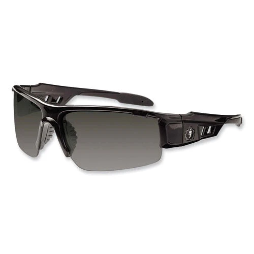 Skullerz Dagr Safety Glasses, Black Nylon Impact Frame, Anti-fog Smoke Polycarbonate Lens, Ships In 1-3 Business Days - Image 1