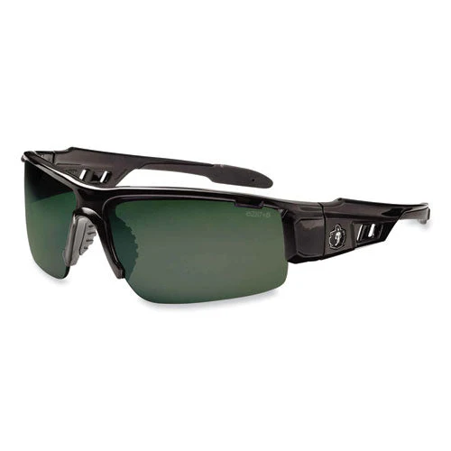 Skullerz Dagr Safety Glasses, Black Nylon Impact Frame, Polarized G15 Polycarbonate Lens, Ships In 1-3 Business Days - Image 1