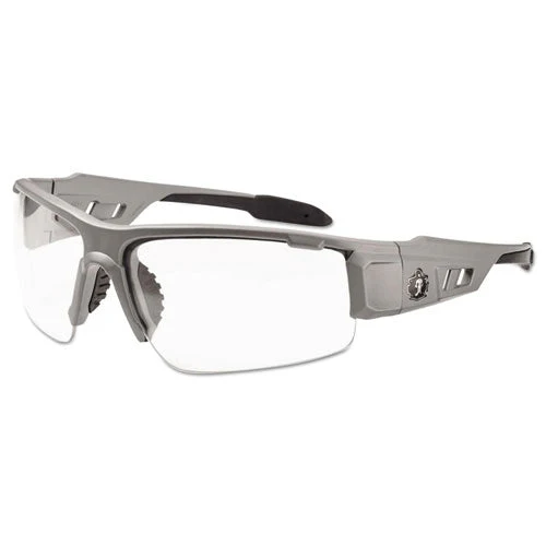 Skullerz Dagr Safety Glasses, Matte Gray Frame/clear Lens, Nylon/polycarb - Image 1