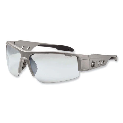 Skullerz Dagr Safety Glasses, Matte Gray Nylon Impact Frame, Indoor/outdoor Polycarbonate Lens, Ships In 1-3 Business Days - Image 1