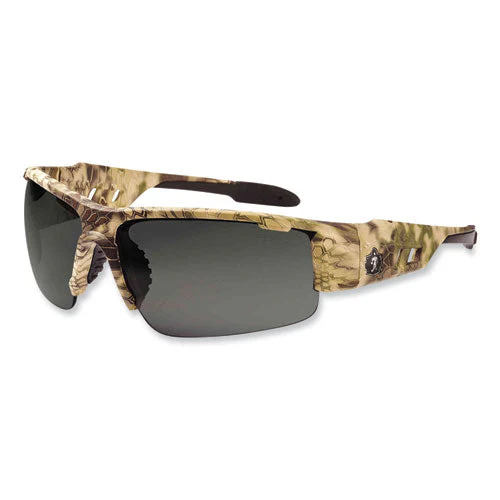 Skullerz Dagr Safety Glasses, Kryptek Highlander Nylon Impact Frame, Smoke Polycarbonate Lens, Ships In 1-3 Business Days - Image 1