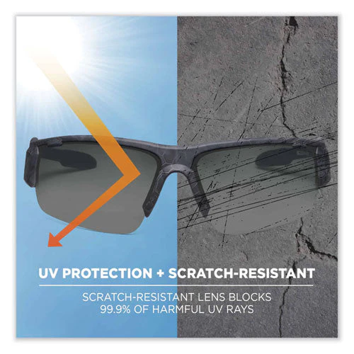 Skullerz Dagr Safety Glasses, Kryptek Highlander Nylon Impact Frame, Polarized Smoke Polycarb Lens,ships In 1-3 Business Days - Image 2