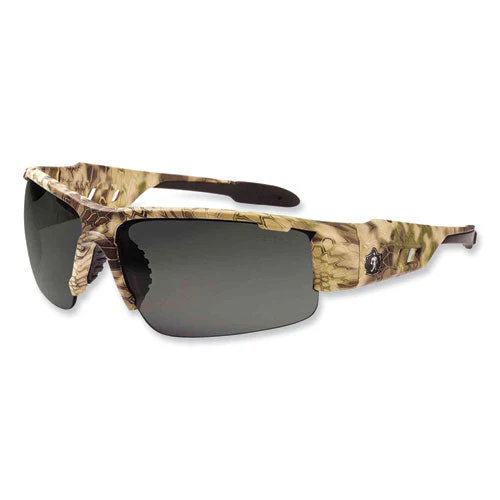 Skullerz Dagr Safety Glasses, Kryptek Highlander Nylon Impact Frame, Anti-fog Smoke Polycarb Lens, Ships In 1-3 Business Days - Image 1