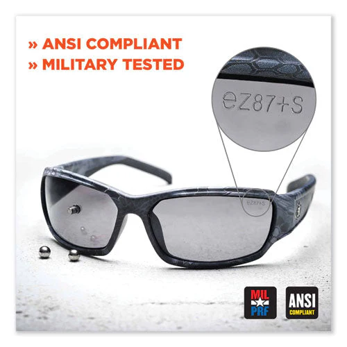 Skullerz Dagr Safety Glasses, Matte Black Nylon Impact Frame, Indoor/outdoor Polycarbonate Lens, Ships In 1-3 Business Days - Image 3