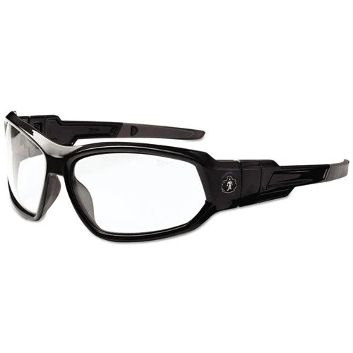 Skullerz Loki Safety Glass/goggle, Black Frame/clear Lens, Af, Nylon/polycarb, Ships In 1-3 Business Days - Image 1
