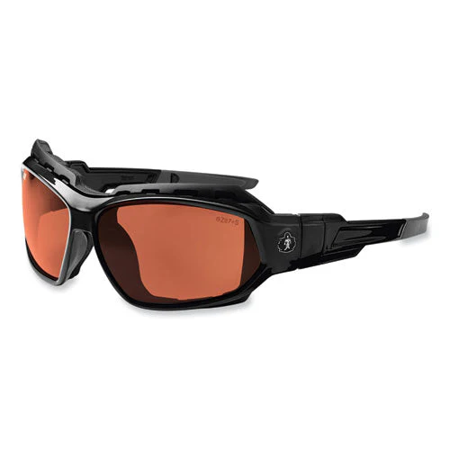 Skullerz Loki Safety Glasses/goggles, Black Nylon Impact Frame, Polarized Copper Polycarb Lens, Ships In 1-3 Business Days - Image 1