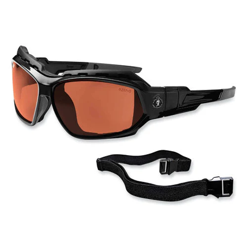 Skullerz Loki Safety Glasses/goggles, Black Nylon Impact Frame, Polarized Copper Polycarb Lens, Ships In 1-3 Business Days - Image 2