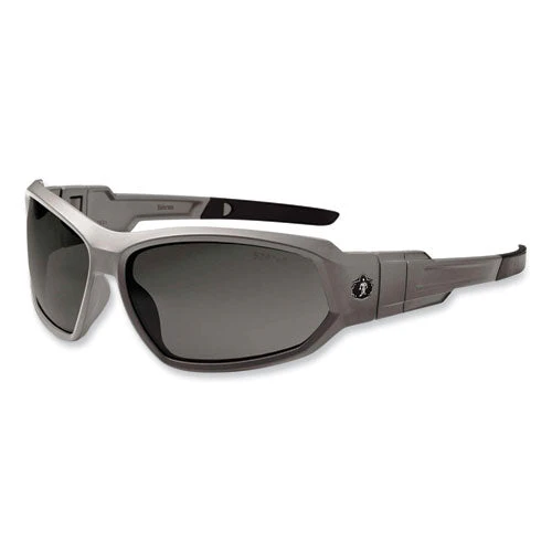 Skullerz Loki Safety Glasses/goggles, Matte Gray Nylon Impact Frame, Polarized Smoke Polycarb Lens,ships In 1-3 Business Days - Image 1