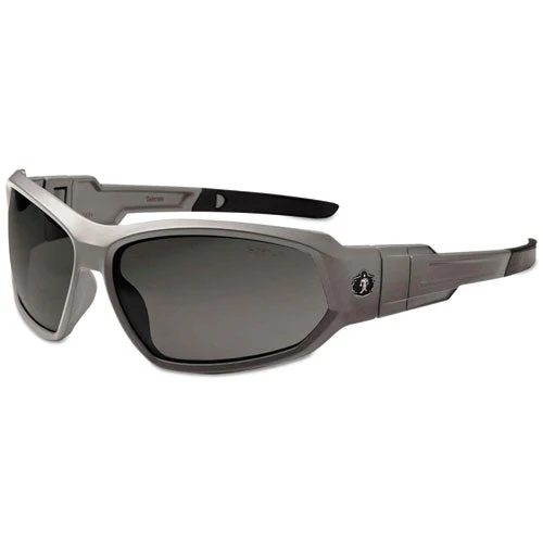 Skullerz Loki Safety Glass/goggle, Matte Gray Frame/smoke Lns, Fenlon/polycarb, Ships In 1-3 Business Days - Image 1
