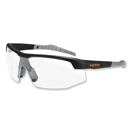 Skullerz Skoll Safety Glasses, Matte Black Nylon Impact Frame, Anti-fog Clear Polycarbonate Lens, Ships In 1-3 Business Days - Image 1