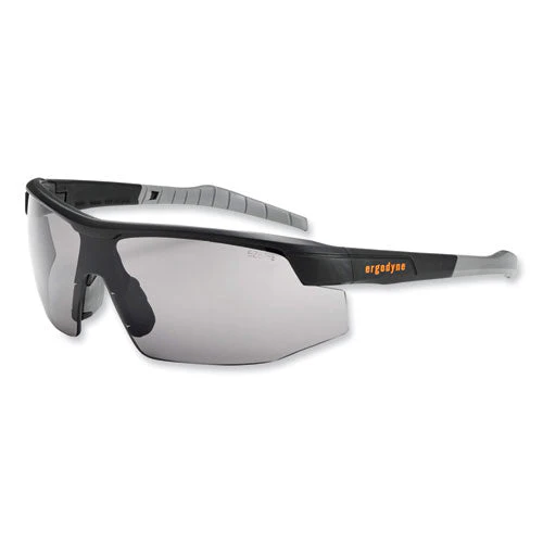 Skullerz Skoll Safety Glasses, Matte Black Nylon Impact Frame, Anti-fog Smoke Polycarbonate Lens, Ships In 1-3 Business Days - Image 1