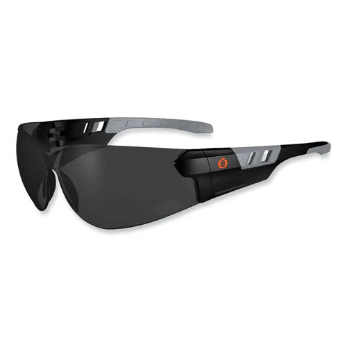 Skullerz Saga Frameless Safety Glasses, Black Nylon Impact Frame, Anti-fog Smoke Polycarb Lens, Ships In 1-3 Business Days - Image 1