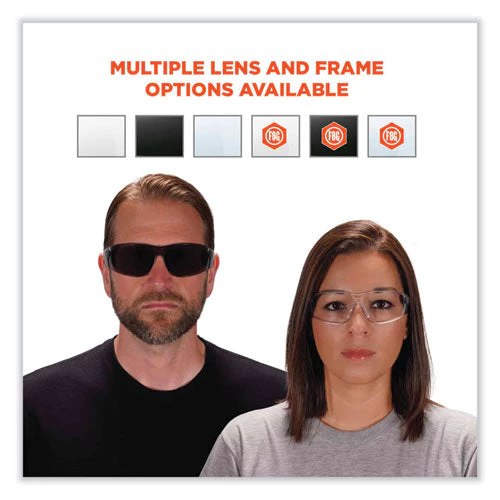 Skullerz Saga Frameless Safety Glasses, Black Nylon Impact Frame, Antifog Indr/outdr Polycarb Lens,ships In 1-3 Business Days - Image 2