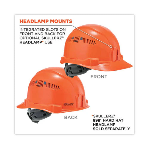 Skullerz 8972 Class C Hard Hat Cap Style, Orange, Ships In 1-3 Business Days - Image 3