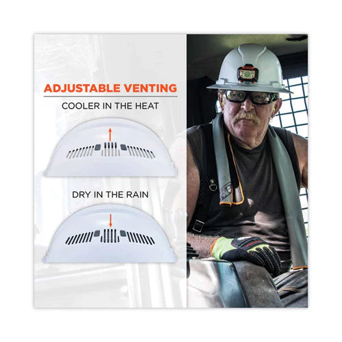 Skullerz 8973led Class C Hard Hat Full Brim With Led Light, White, Ships In 1-3 Business Days - Image 2