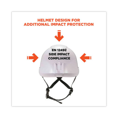 Skullerz 8974 Class E Safety Helmet, 6-point Ratchet Suspension, White, Ships In 1-3 Business Days - Image 2