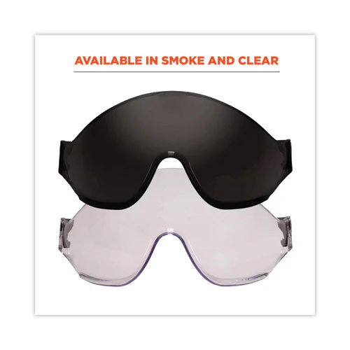 Skullerz 8991 Safety Helmet Visor, Polycarbonate, 6 X 12 X 4, Smoke, Ships In 1-3 Business Days - Image 3