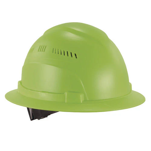Skullerz 8968 Class C Lightweight Full Brim Hard Hat, Adjustable Venting, 6-pt Rachet Suspension, Lime, Ships In 1-3 Bus Days - Image 1