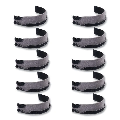 Skullerz 8990 Lightweight Hard Hat Sweatband Replacement, Polyester, Black, 10/pack, Ships In 1-3 Business Days - Image 1