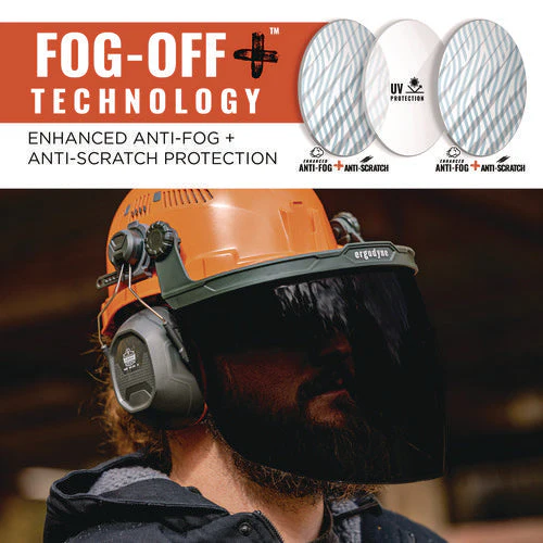 Skullerz 8994 Anti-scratch/anti-fog Hard Hat Face Shield, Cap-style/safety Helmet Adapter, Smoke Lens, Ships In 1-3 Bus Days - Image 2
