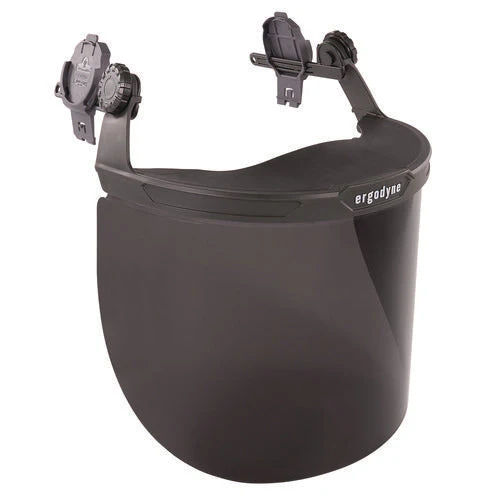 Skullerz 8995 Anti-scratch And Anti-fog Hard Hat Face Shield With Adapter For Full Brim, Smoke Lens, Ships In 1-3 Bus Days - Image 1