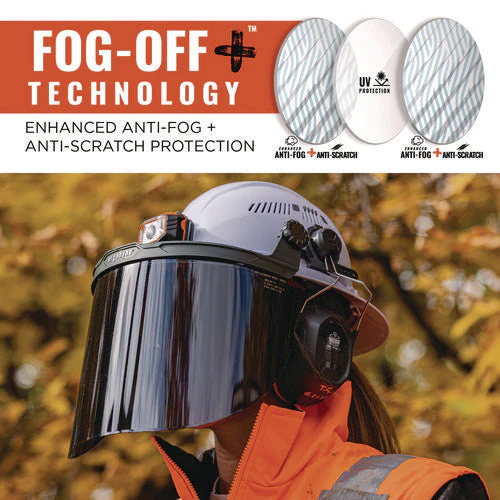 Skullerz 8998 Anti-scratch/anti-fog Face Shield Replacement For Full Brim Hard Hat, Smoke Lens, Ships In 1-3 Business Days - Image 2