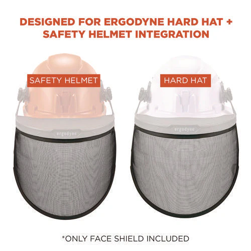 Skullerz 8999 Mesh Face Shield Replacement For Hard Hat And Safety Helmet, Black, Ships In 1-3 Business Days - Image 2