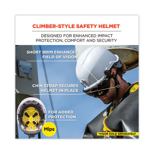 Skullerz 8974-mips Class E Safety Helmet With Mips Elevate Ratchet Suspension, White, Ships In 1-3 Business Days - Image 3