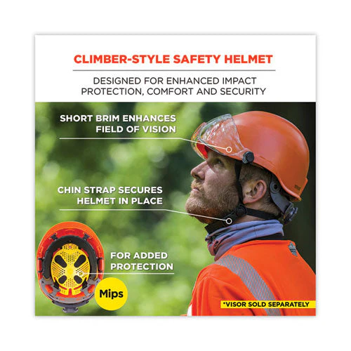 Skullerz 8974-mips Class E Safety Helmet With  Mips Elevate Ratchet Suspension, Orange, Ships In 1-3 Business Days - Image 2