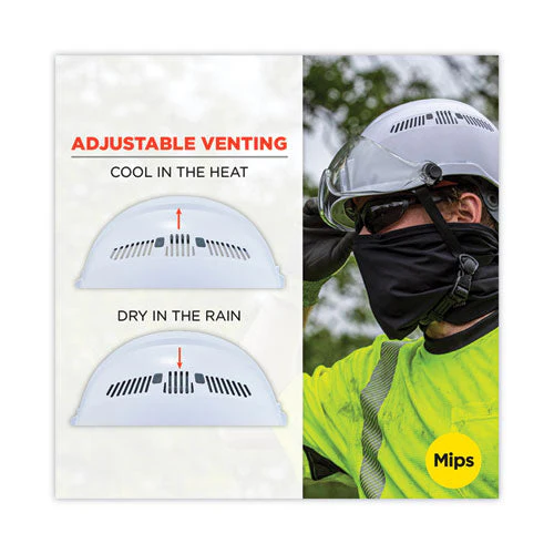 Skullerz 8975-mips Class C Safety Helmet With Mips Elevate Ratchet Suspension, White, Ships In 1-3 Business Days - Image 3