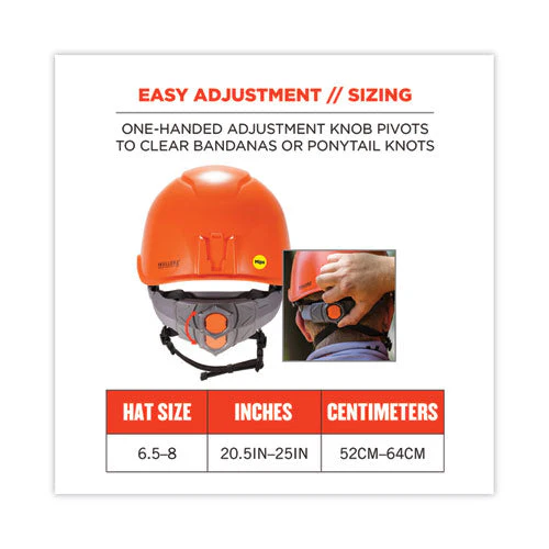 Skullerz 8975-mips Class C Safety Helmet With  Mips Elevate Ratchet Suspension, Orange, Ships In 1-3 Business Days - Image 2
