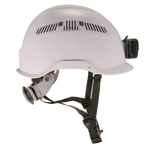 Class C Safety Helmet With Led Light And Adjustable Venting, 6-point Rachet Suspension, White, Ships In 1-3 Business Days - Image 2