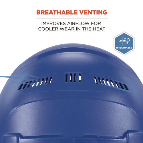 Skullerz 8966 Class C Lightweight Cap-style Hard Hat, Adjustable Venting, 6-pt Rachet Suspension, Blue, Ships In 1-3 Bus Days - Image 3